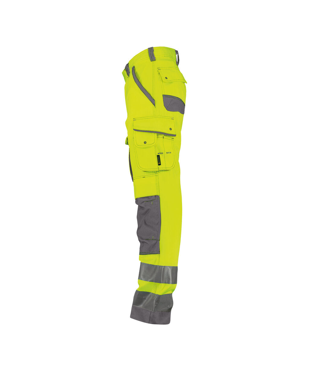 High-Visibility Broek Chicago - Fluogeel/Cementgrijs