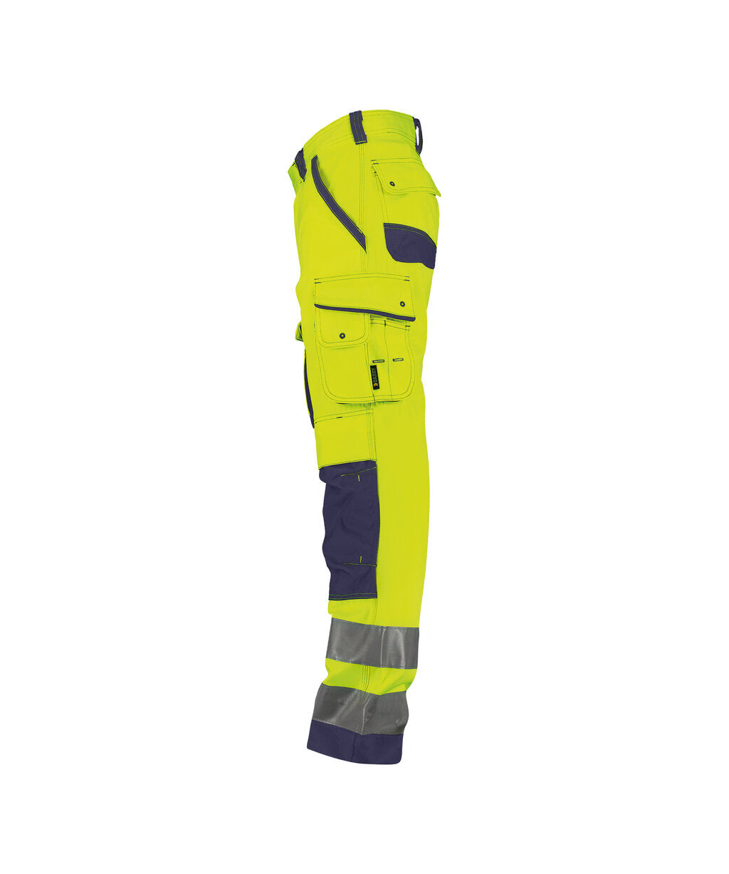 High-Visibility Broek Chicago - Fluogeel/Marineblauw