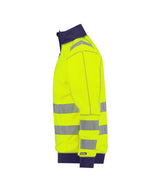 High-Visibility sweater Denver - Fluogeel/Marineblauw