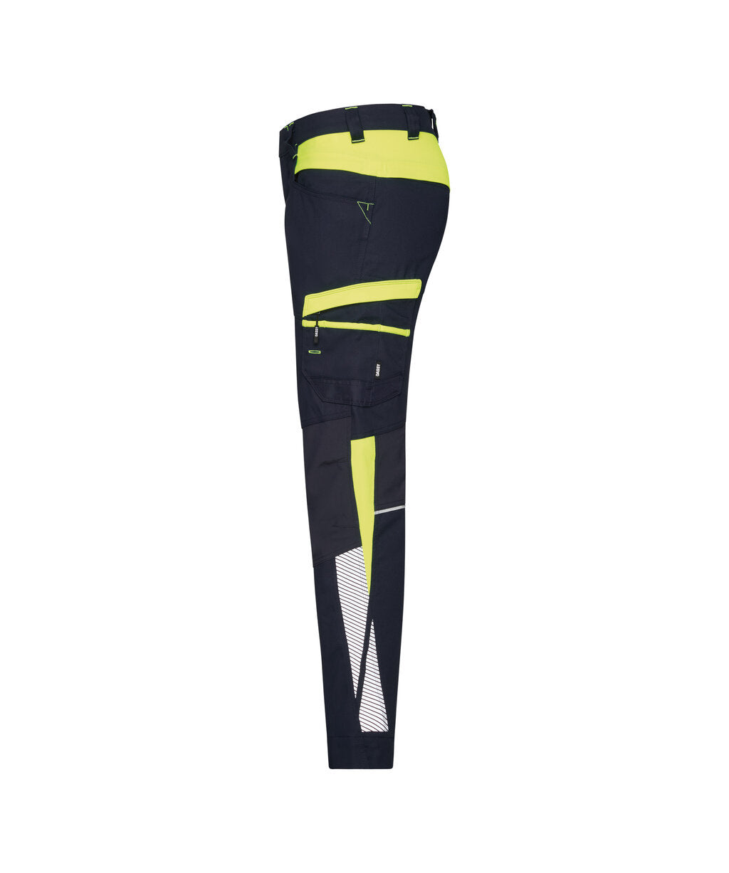 Werkbroek Hong Kong - Nachtblauw/Fluogeel