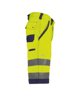 High-Visibility Short Lucca - Fluogeel/Marineblauw