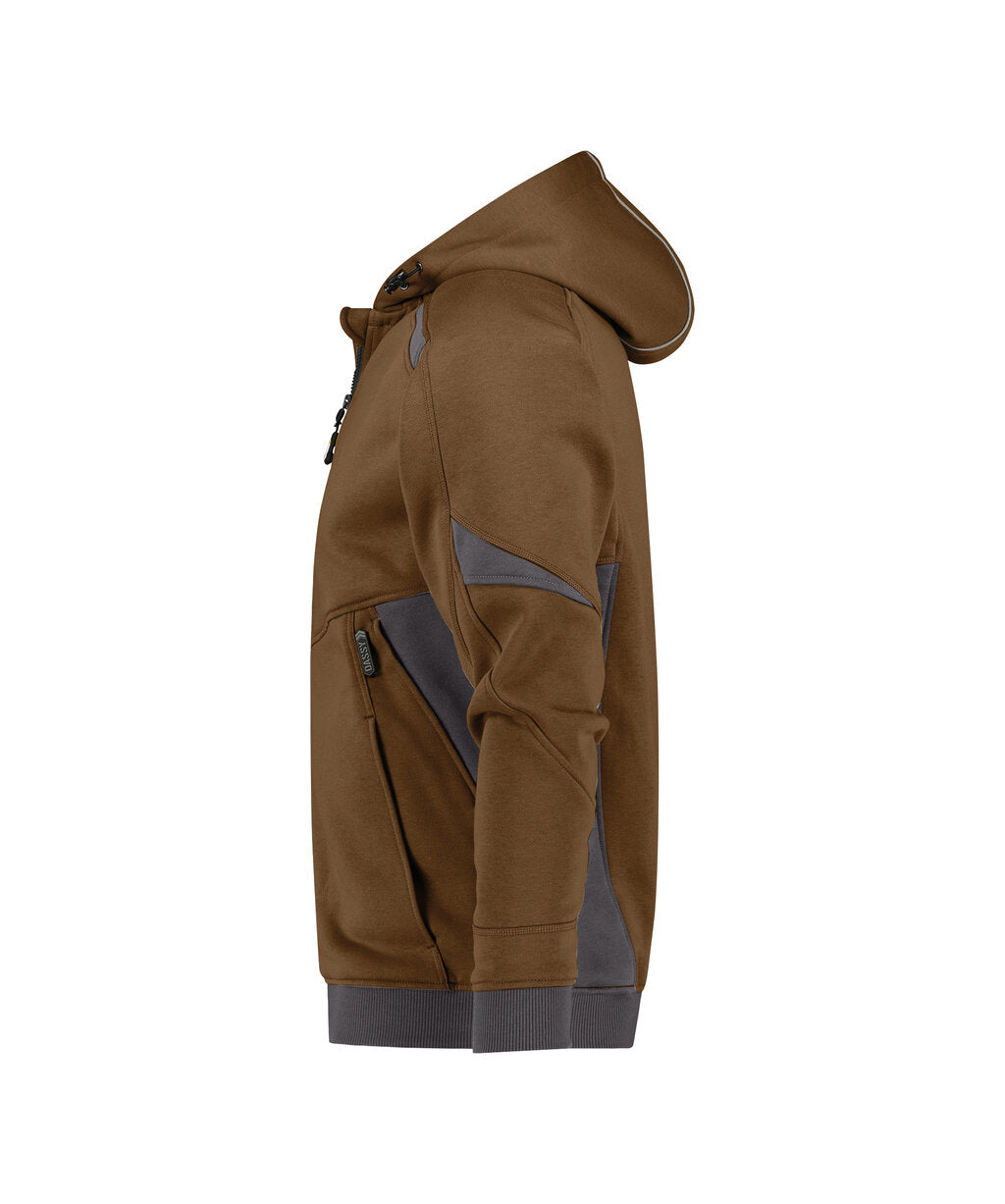 Hoodie Lunax - Leembruin/Antracietgrijs