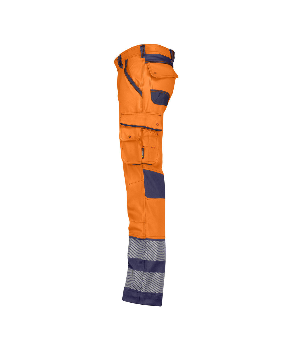 High-Visibility Werkbroek Minnesota - Fluo-Oranje/Marineblauw
