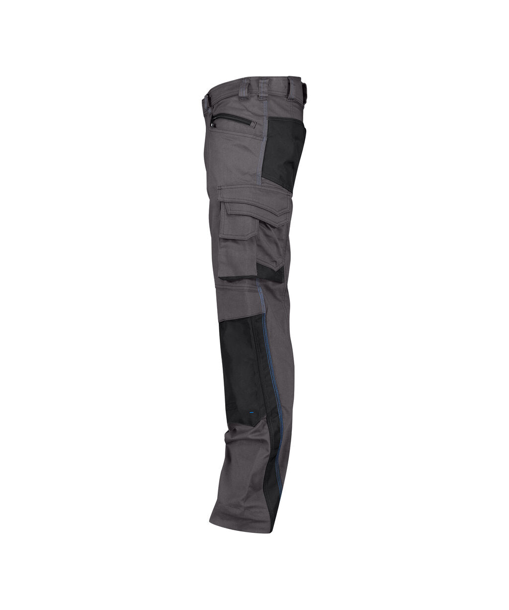 Werkbroek met kniezakken Nova - Antracietgrijs/Zwart