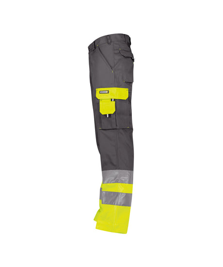 High-Visibility Werkbroek Omaha - Cementgrijs/Fluogeel