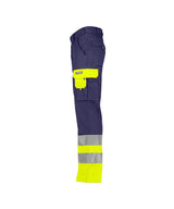 High-Visibility Werkbroek Omaha - Marineblauw/Fluogeel