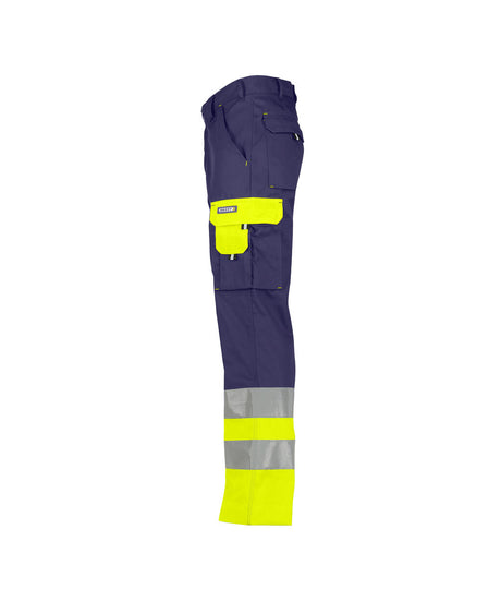 High-Visibility Werkbroek Omaha - Marineblauw/Fluogeel