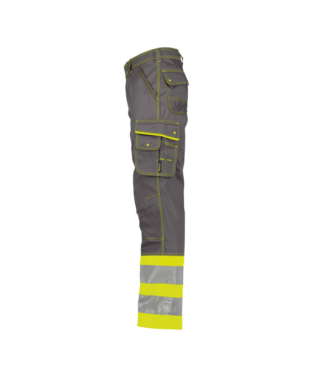 High-Visibility Werkbroek Phoenix - Cementgrijs/Fluogeel