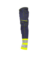 High-Visibility Werkbroek Phoenix - Marineblauw/Fluogeel