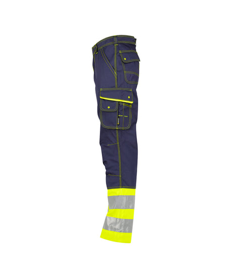 High-Visibility Werkbroek Phoenix - Marineblauw/Fluogeel