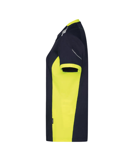 T-shirt Tampico Dames - Nachtblauw/Fluogeel