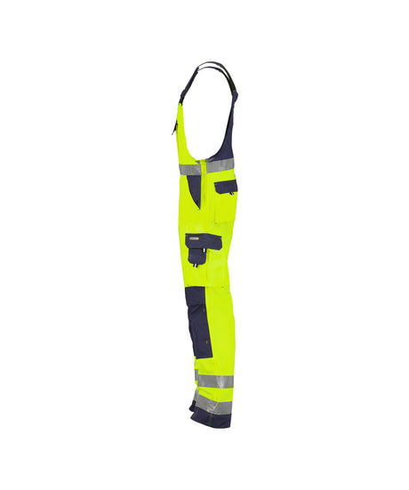 High-Visibility Bretelbroek Toulouse - Fluogeel/Marineblauw