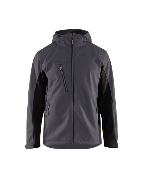 Softshell jack 4753 - Medium grijs/Zwart