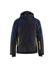 Winterjas STRIKER - Donker marineblauw/High Vis Geel