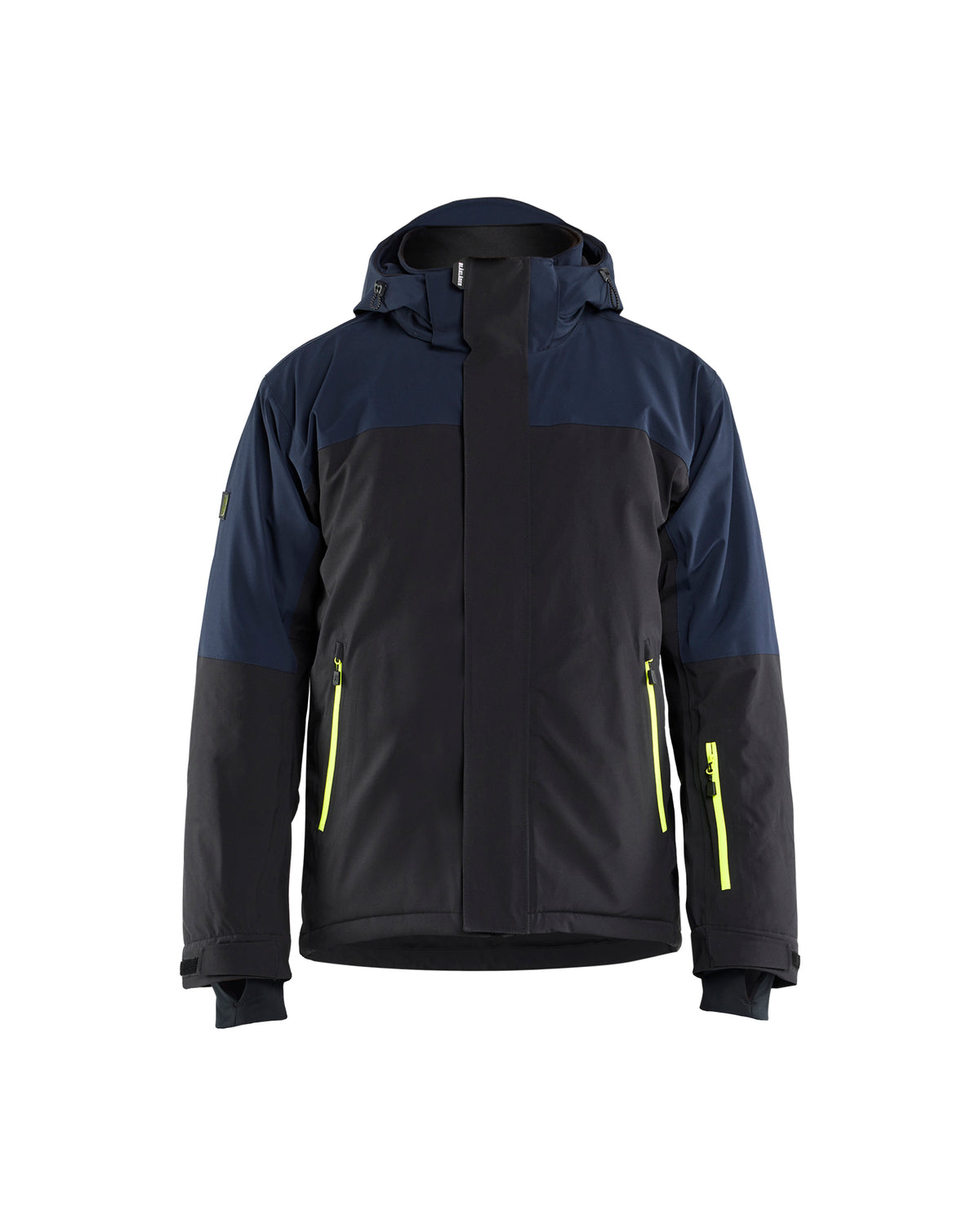 Winterjas STRIKER - Donker marineblauw/High Vis Geel