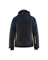 Winterjas STRIKER - Donker marineblauw/High Vis Geel