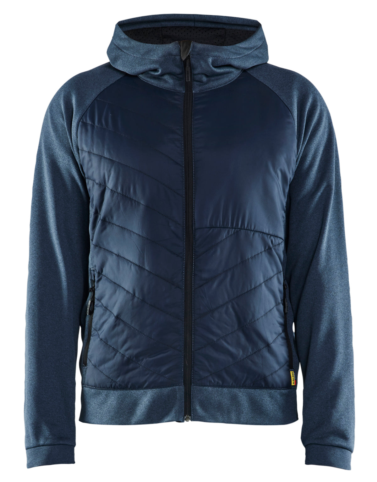 Hooded Hybride Sweatshirt met Rits 3463 - Gevoelloos blauw/Donkerblauw