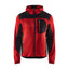 Gebreid Vest 4930 - rood/zwart
