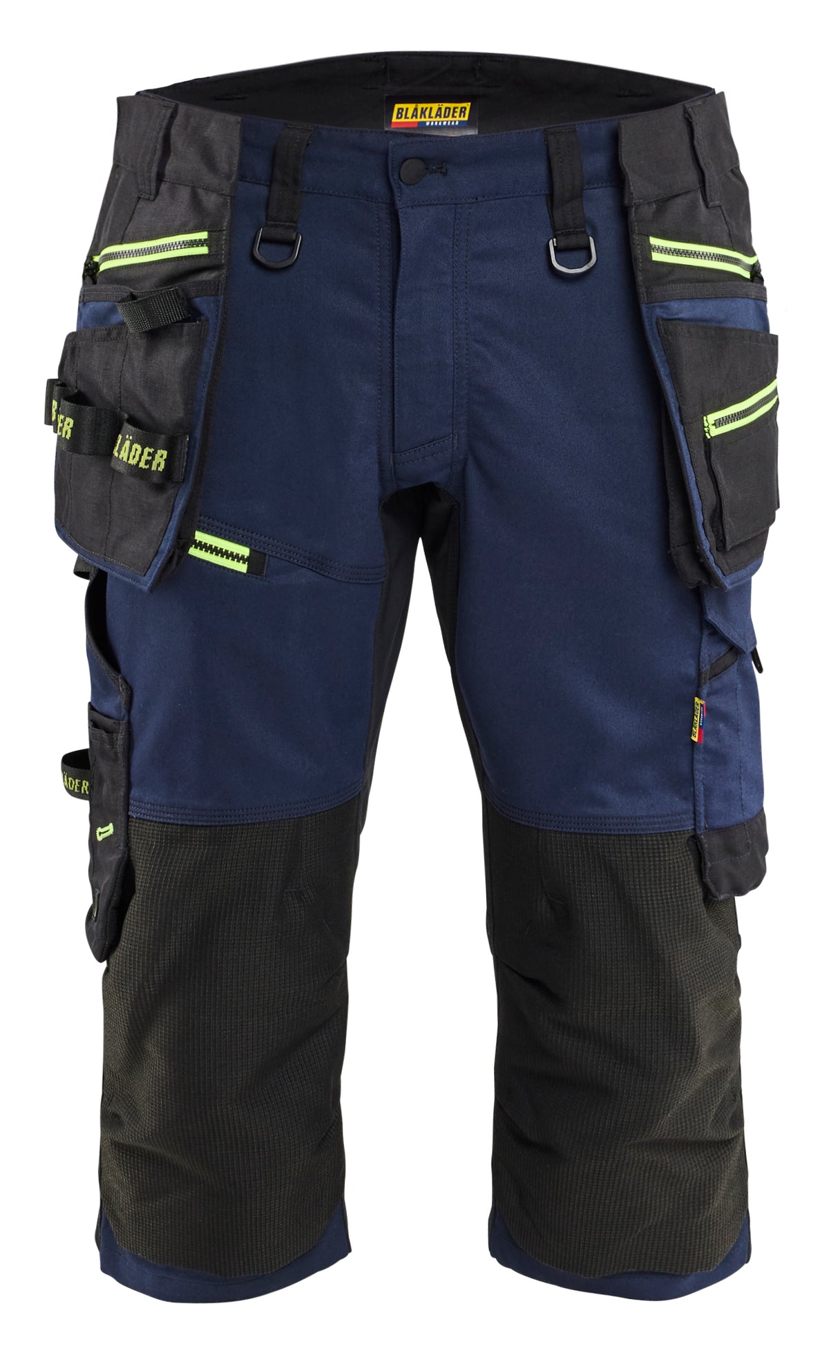 Piraatbroek STRIKER - Donker marineblauw/High Vis Geel