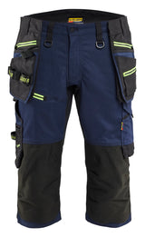 Piraatbroek STRIKER - Donker marineblauw/High Vis Geel