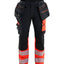 High-Visibility Werkbroek ToolRig - Zwart/High Vis Rood
