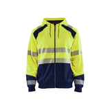 Blåkläder Hooded Sweatshirt High Vis Black High Visibility HIGH VIS GEEL/MARINEBLAUW / XS,HIGH VIS GEEL/MARINEBLAUW / S,HIGH VIS GEEL/MARINEBLAUW / M,HIGH VIS GEEL/MARINEBLAUW / L,HIGH VIS GEEL/MARINEBLAUW / XL,HIGH VIS GEEL/MARINEBLAUW / 2XL,HIGH VIS GEEL/MARINEBLAUW / 3XL