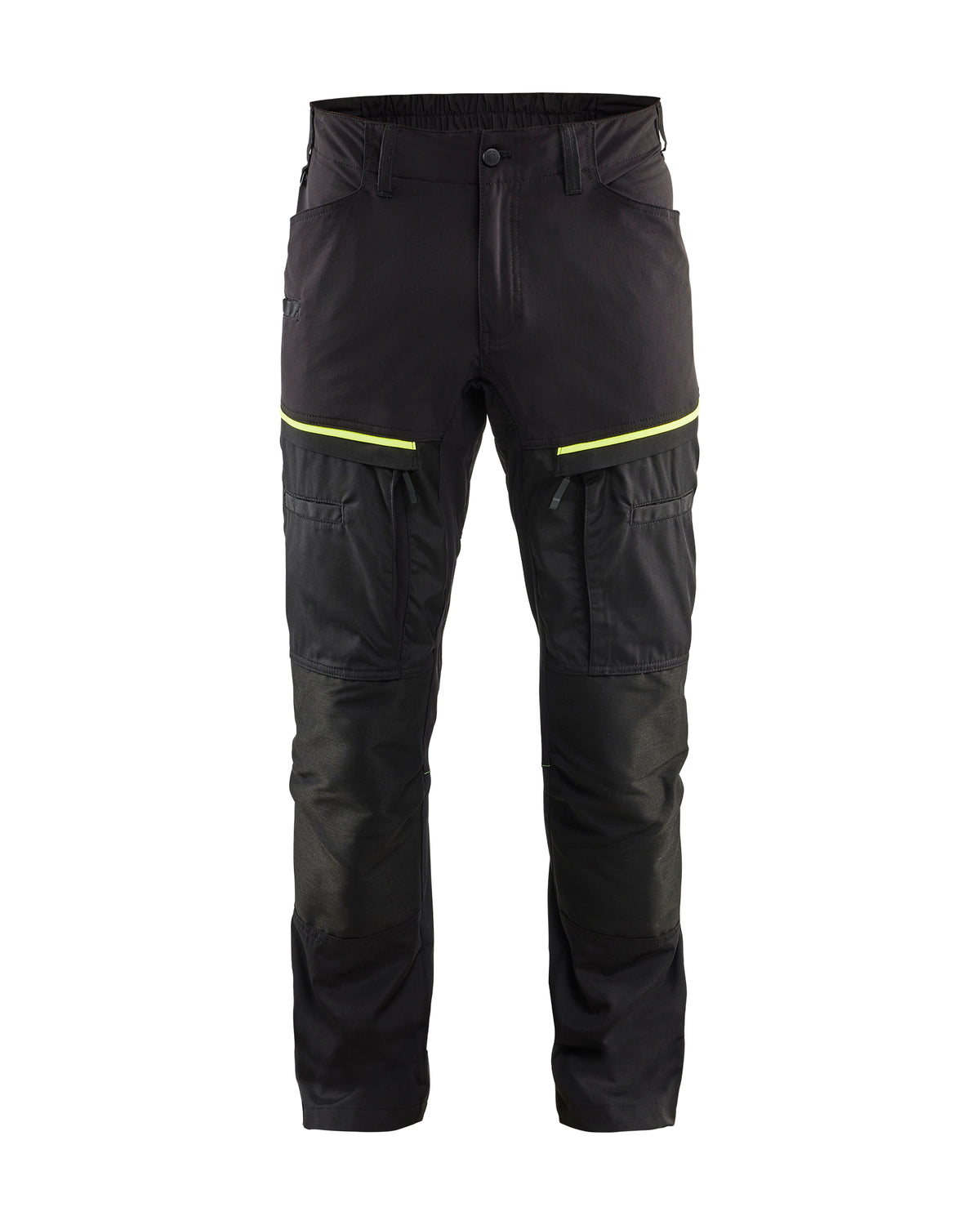 Service Werkbroek Stretch 1456 - Zwart/High Vis Geel
