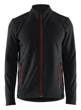 Microfleecevest 4765 - Zwart/Rood