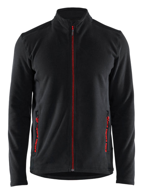 Microfleecevest 4765 - Zwart/Rood