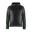 Hooded Hybride Sweatshirt met Rits 3463