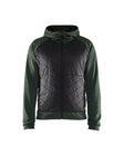 Hooded Hybride Sweatshirt met Rits 3463