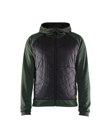 Hooded Hybride Sweatshirt met Rits 3463