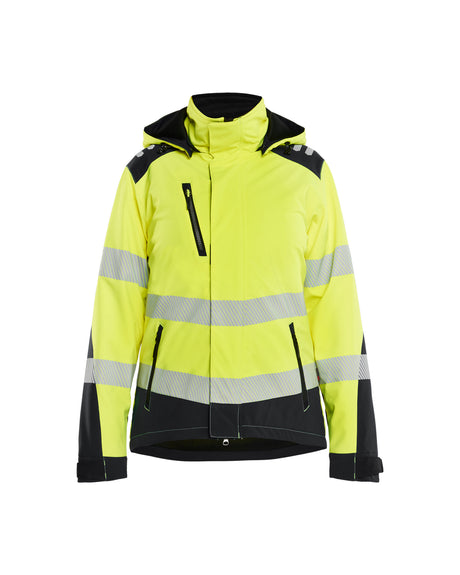 Softshell Winterjas High-Visibility 4401 Dames - High Vis Geel/Zwart