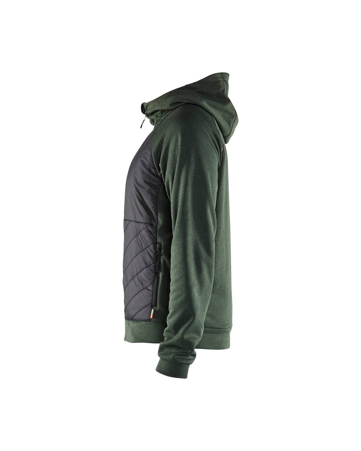 Hooded Hybride Sweatshirt met Rits 3463