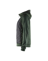 Hooded Hybride Sweatshirt met Rits 3463