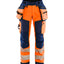 High-Visibility Werkbroek Dames 7118 - High Vis Oranje/Marineblauw