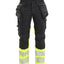 High-Visibility Werkbroek Dames 7030 - Zwart/High Vis Geel