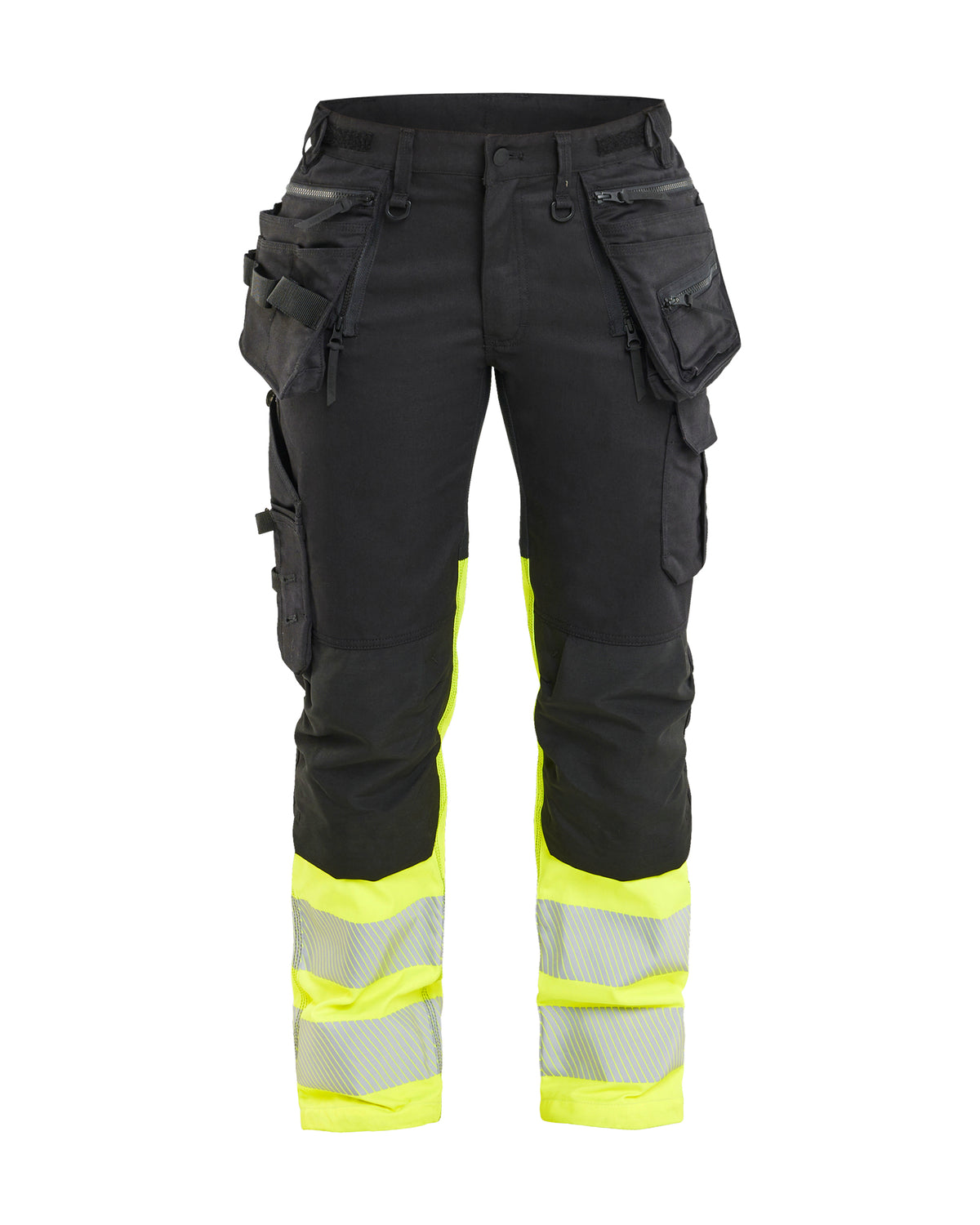 High-Visibility Werkbroek Dames 7030 - Zwart/High Vis Geel