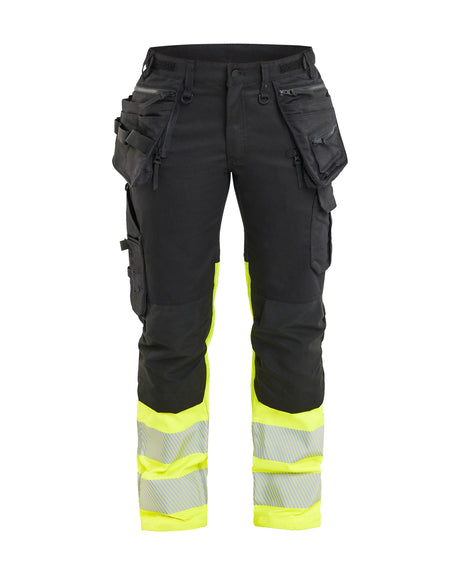 High-Visibility Werkbroek Dames 7030 - Zwart/High Vis Geel