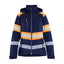 High-Visibility Softshell Jack Dames 4406 - Marineblauw/Oranje
