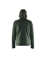 Hooded Hybride Sweatshirt met Rits 3463