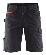 Korte Werkbroek 1499 - Zwart/Rood
