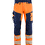 Werkbroek High-Visibility 1124 - High Vis Oranje/Marineblauw