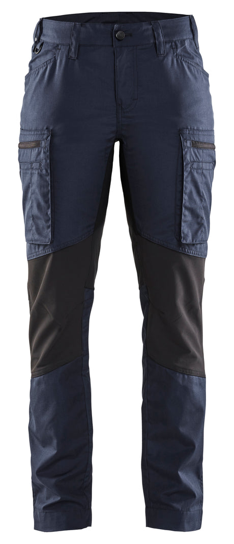 Service werkbroek Stretch Dames 7159 - Donker marineblauw/Zwart