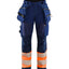 Werkbroek High-Visibility Dames 7114 - Marineblauw/Oranje