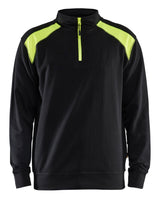 Sweatshirt 3353 - Zwart/High Vis Geel