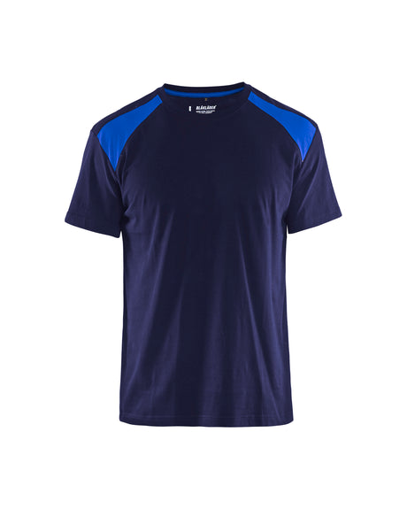 T-shirt Industrie 3379 - Marineblauw/Korenblauw