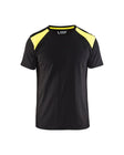 T-shirt Industrie 3379 - Zwart/High Vis Geel