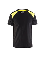 T-shirt Industrie 3379 - Zwart/High Vis Geel