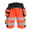 High-Visibility Short Dames 7020 - High Vis Rood/Zwart